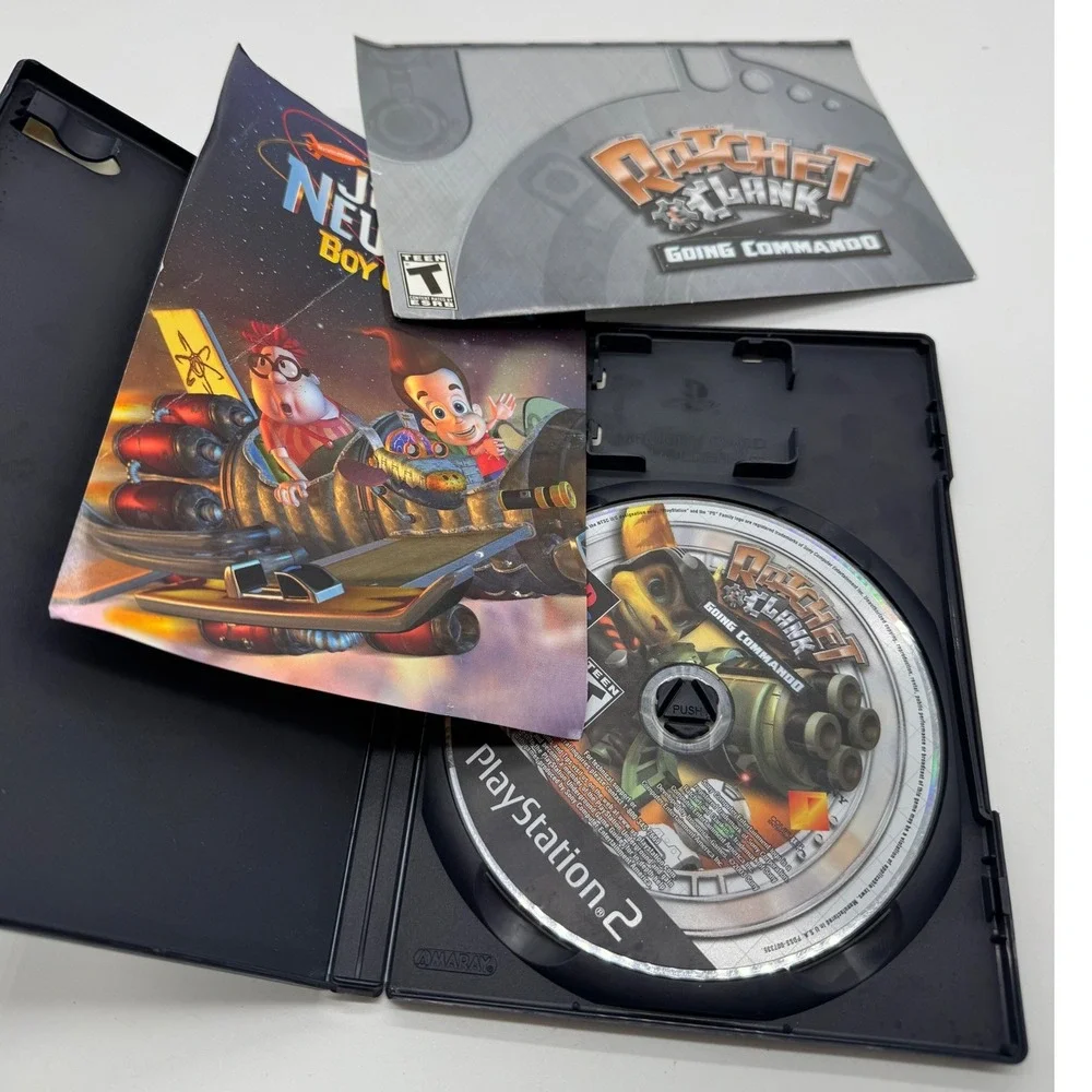 Ratchet & Clank Going Commando Sony PlayStation 2 PS2 Black Label CIB Scratched